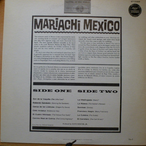 Mariachi México de Pepe Villa : Swinging South Of The Border Pops Actually Recorded In Mexico (LP,Compilation,Reissue,Stereo)