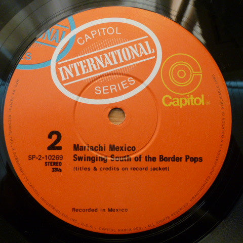 Mariachi México de Pepe Villa : Swinging South Of The Border Pops Actually Recorded In Mexico (LP,Compilation,Reissue,Stereo)