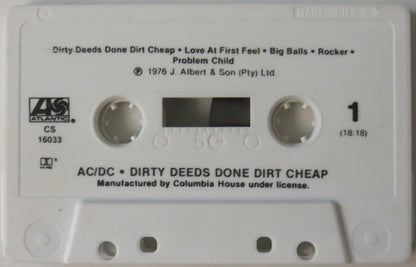 AC/DC : Dirty Deeds Done Dirt Cheap (Album,Club Edition,Reissue)