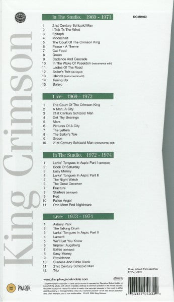 King Crimson : The 21st Century Guide To King Crimson (Volume One 1969-1974) ()