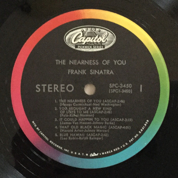 Frank Sinatra : The Nearness Of You (LP,Compilation,Stereo)
