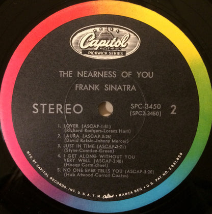 Frank Sinatra : The Nearness Of You (LP,Compilation,Stereo)