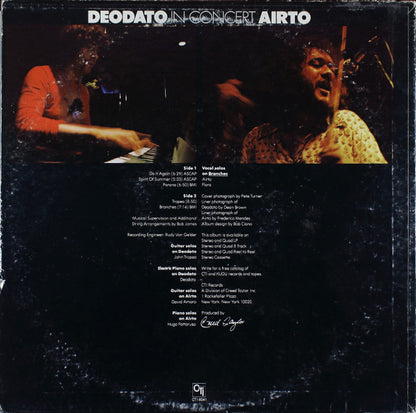 Eumir Deodato / Airto Moreira : In Concert (LP,Album,Stereo)