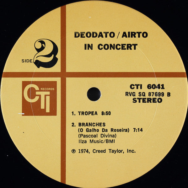 Eumir Deodato / Airto Moreira : In Concert (LP,Album,Stereo)