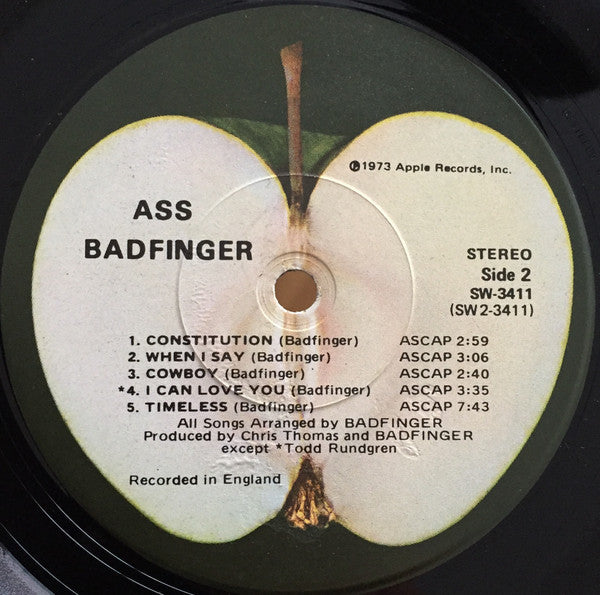 Badfinger : Ass (LP,Album,Stereo)