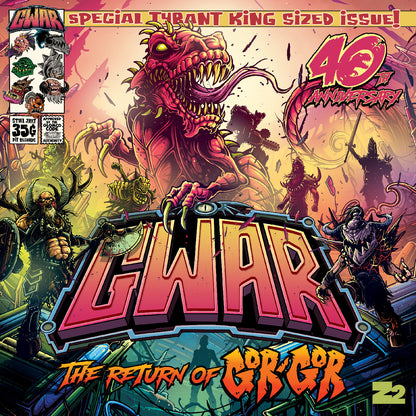 GWAR - The Return of Gor Gor (Purple LP Vinyl, Zoetrope Etching, Comic Book) UPC: 853288003337