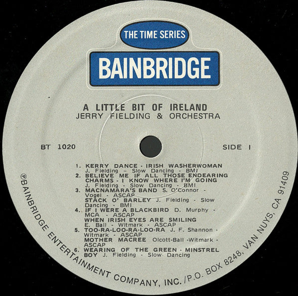 Jerry Fielding : A LIttle Bit Of Ireland (LP,Reissue,Stereo)