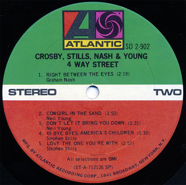 Crosby, Stills, Nash & Young : 4 Way Street (LP,Album)