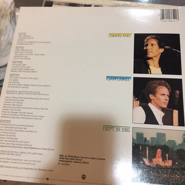 Simon & Garfunkel : The Concert In Central Park (LP,Album,Club Edition)