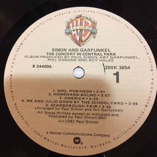 Simon & Garfunkel : The Concert In Central Park (LP,Album,Club Edition)