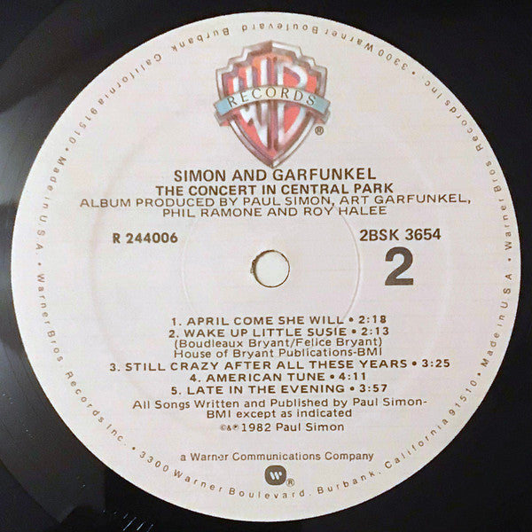 Simon & Garfunkel : The Concert In Central Park (LP,Album,Club Edition)