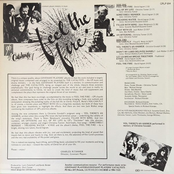 Catalysts (3), The : Feel The Fire (LP)