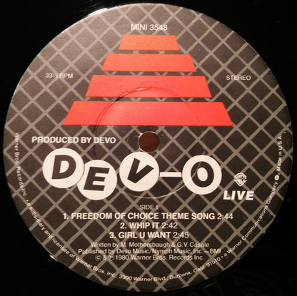 Devo : Dev-O Live (12",EP)