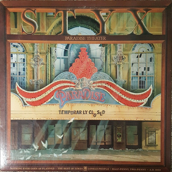 Styx : Paradise Theatre (LP,Album,Etched,Stereo)