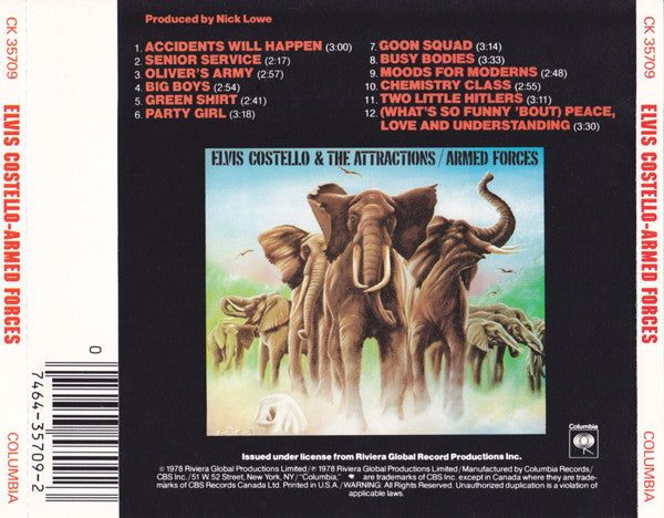 Elvis Costello & The Attractions : Armed Forces (Album,Reissue)