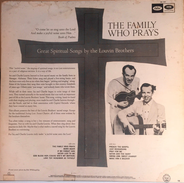 Louvin Brothers, The : The Family Who Prays (LP,Album,Reissue,Mono)