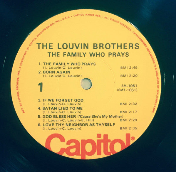Louvin Brothers, The : The Family Who Prays (LP,Album,Reissue,Mono)