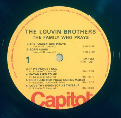 Louvin Brothers, The : The Family Who Prays (LP,Album,Reissue,Mono)