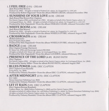 Eric Clapton : The Cream Of Clapton (Compilation,Reissue,Remastered)