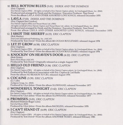 Eric Clapton : The Cream Of Clapton (Compilation,Reissue,Remastered)