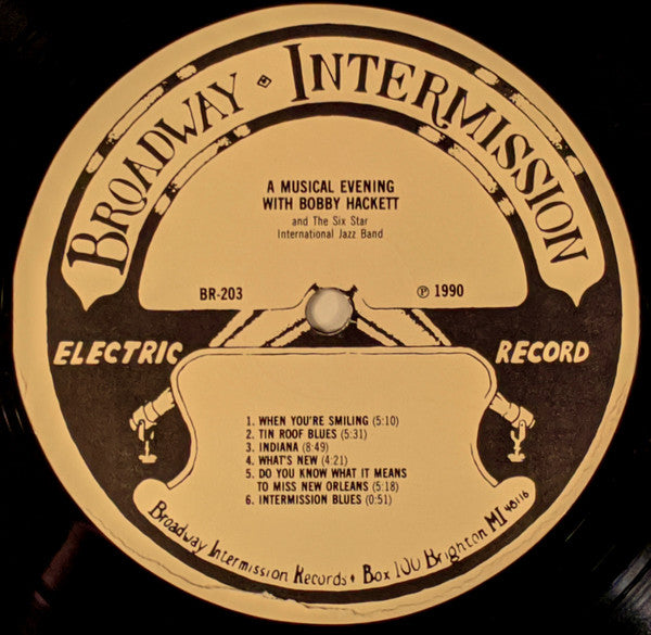 Bobby Hackett And The Six Star International Jazz Band : A Musical Evening With Bobby Hackett And The Six Star International Jazz Band (LP,Album)