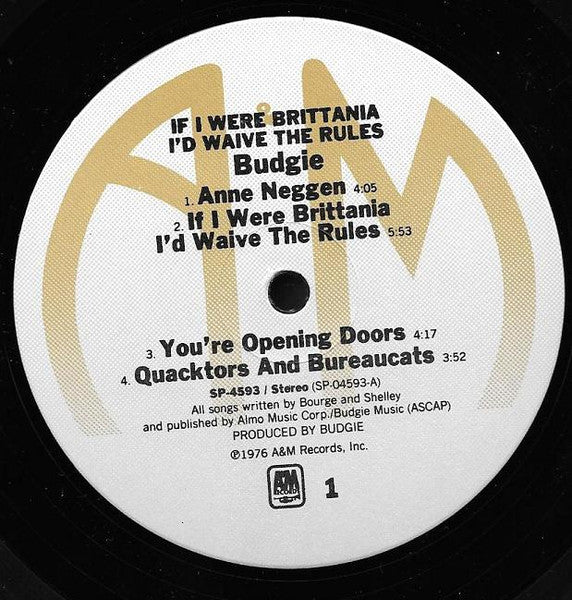 Budgie : If I Were Brittania I'd Waive The Rules (LP,Album,Repress)