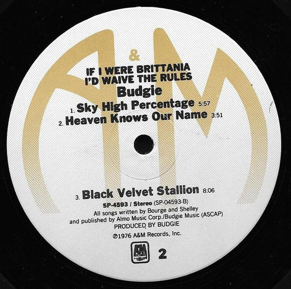 Budgie : If I Were Brittania I'd Waive The Rules (LP,Album,Repress)