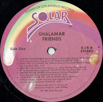 Shalamar : Friends (LP,Album,Stereo)