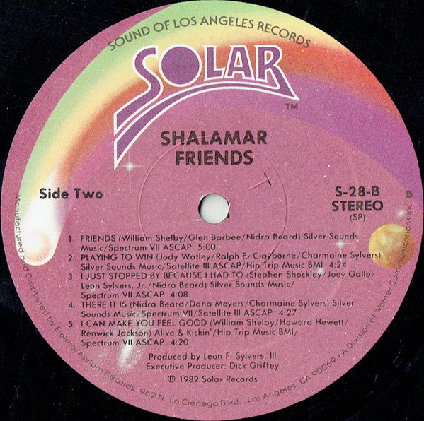 Shalamar : Friends (LP,Album,Stereo)