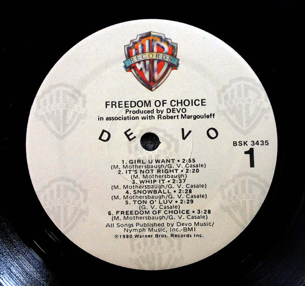 Devo : Freedom Of Choice (LP,Album)