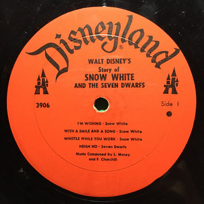 Various : Walt Disney's Story And Songs From Snow White And The Seven Dwarfs (LP,Album,Mono)