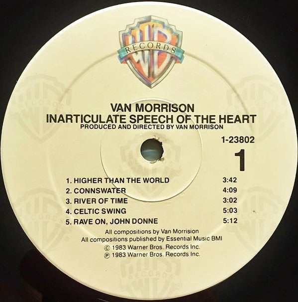 Van Morrison : Inarticulate Speech Of The Heart (LP,Album)