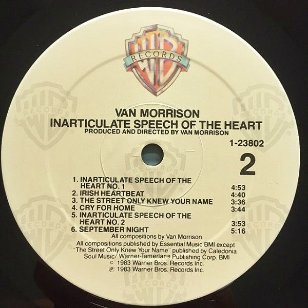 Van Morrison : Inarticulate Speech Of The Heart (LP,Album)