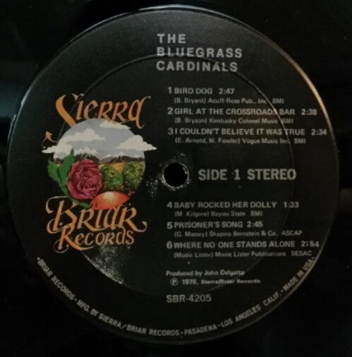 Bluegrass Cardinals, The : The Bluegrass Cardinals (LP,Album)