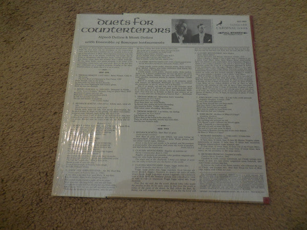 Alfred Deller, Mark Deller : Duets For Countertenors (LP,Stereo)