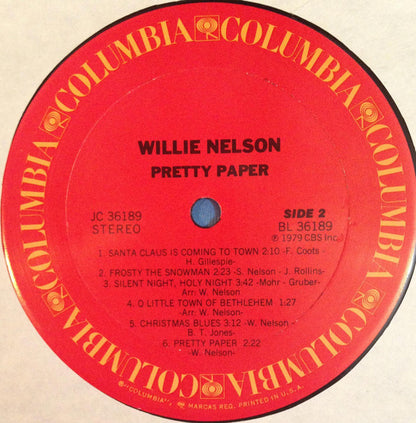 Willie Nelson : Pretty Paper (LP,Album)