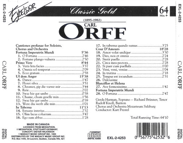 Carl Orff : Carmina Burana (Album)