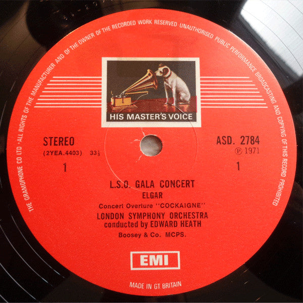 André Previn, Edward Heath : L.S.O. Gala Concert (LP,Stereo)