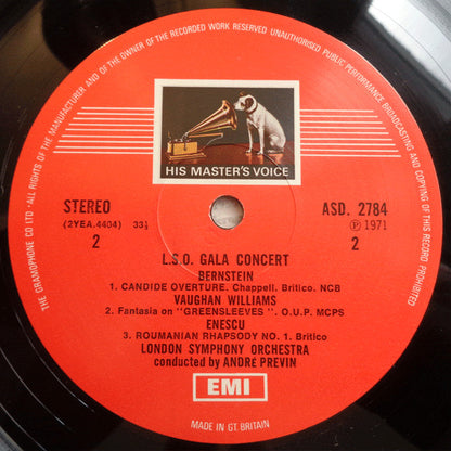 André Previn, Edward Heath : L.S.O. Gala Concert (LP,Stereo)