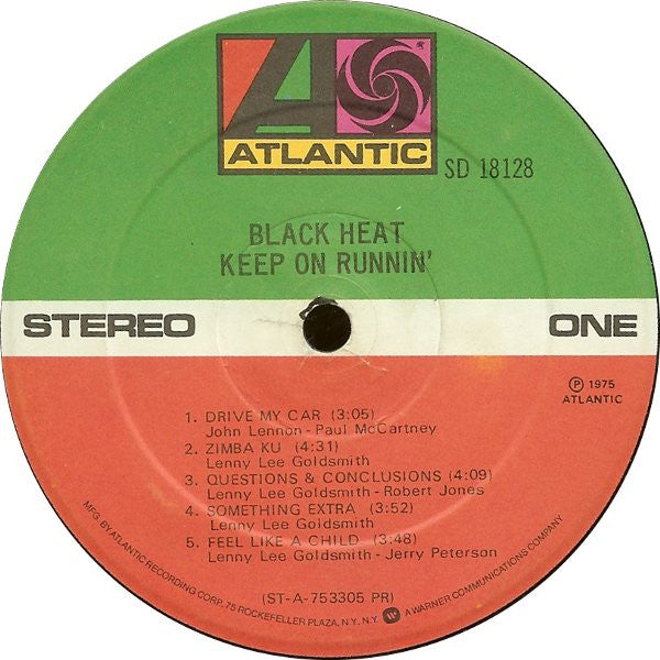Black Heat : Keep On Runnin' (LP,Album,Stereo)
