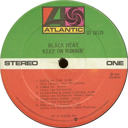 Black Heat : Keep On Runnin' (LP,Album,Stereo)