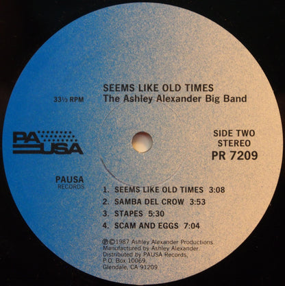 Ashley Alexander Big Band, The : Seems Like Old Times (LP,Album,Stereo)