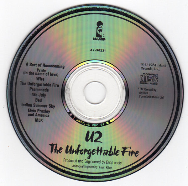 U2 : The Unforgettable Fire (Album,Club Edition,Reissue)