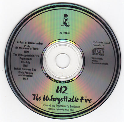 U2 : The Unforgettable Fire (Album,Club Edition,Reissue)