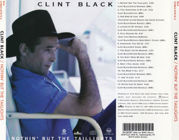 Clint Black : Nothin' But The Taillights (Album)
