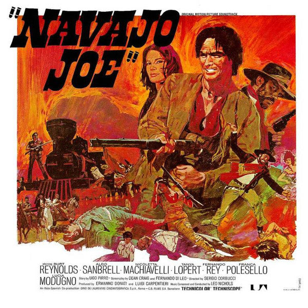 Leo Nichols : Navajo Joe (Original Motion Picture Soundtrack) (LP,Album,Reissue,Stereo)