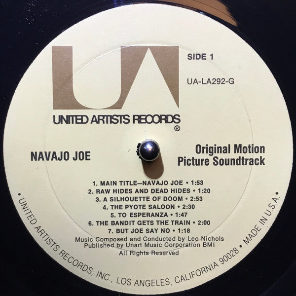 Leo Nichols : Navajo Joe (Original Motion Picture Soundtrack) (LP,Album,Reissue,Stereo)