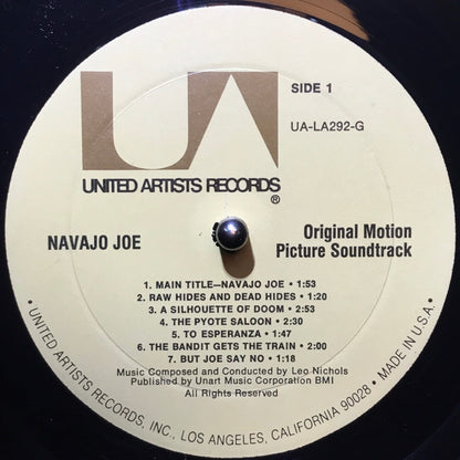 Leo Nichols : Navajo Joe (Original Motion Picture Soundtrack) (LP,Album,Reissue,Stereo)
