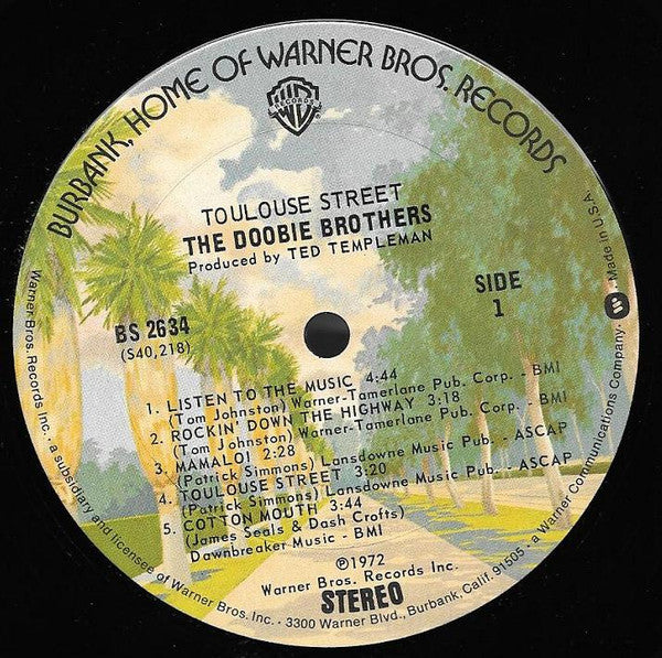 Doobie Brothers, The : Toulouse Street (LP,Album,Repress,Stereo)