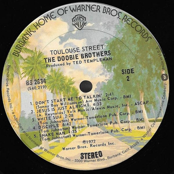 Doobie Brothers, The : Toulouse Street (LP,Album,Repress,Stereo)